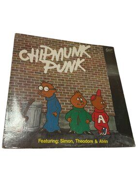 Chipmunk Punk Vinyl LP Record 1980 Excelsior Alvin & The Chipmunks 1980 XLP-6008